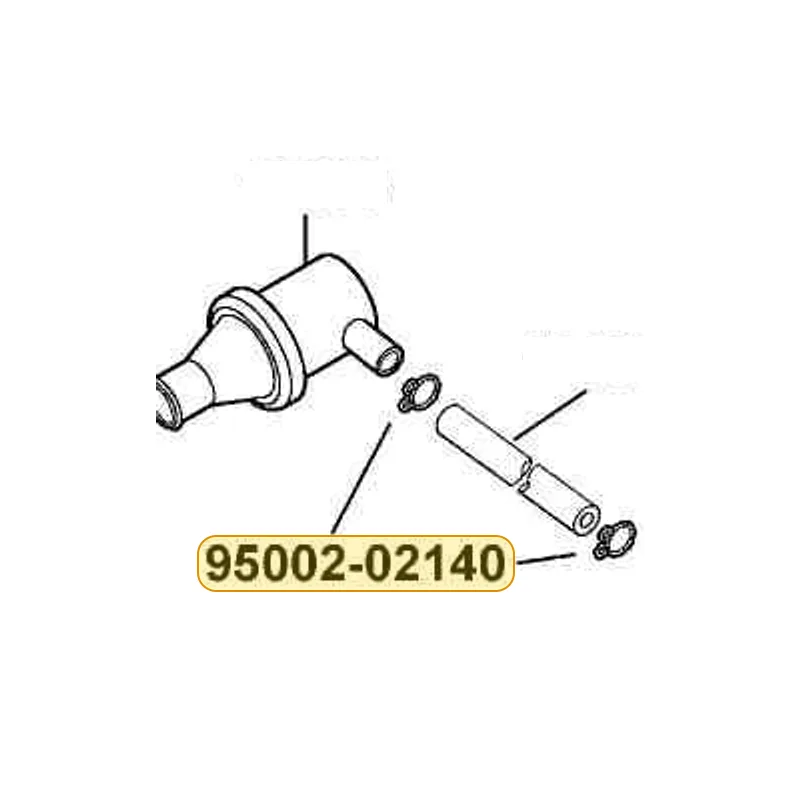 95002-02140 CLIP B8 TUBE — diagram cutout