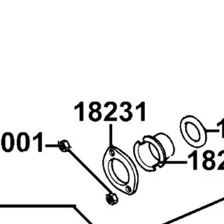 18231-3E65-671 JOINT EXH PIPE — diagram cutout