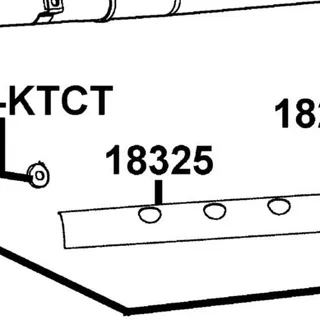18325-LLB1-900 PROTECTOR EXH PIPE — diagram cutout