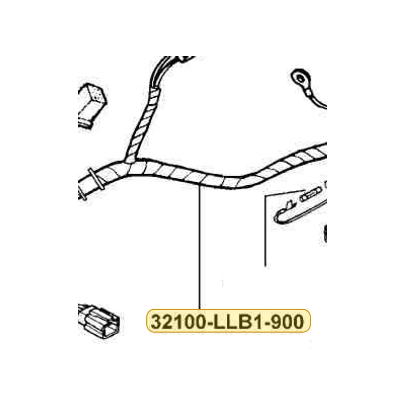 32100-LLB1-900 HARNESS WIRE — diagram cutout