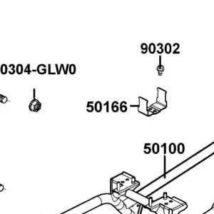 50166-LLB1-900 BRKT START MAG SW — diagram cutout