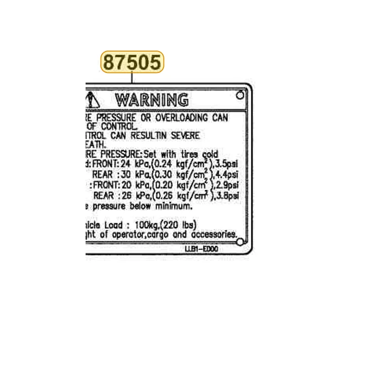 87505-LLB1-E00-T01 LABEL TIRE — diagram cutout