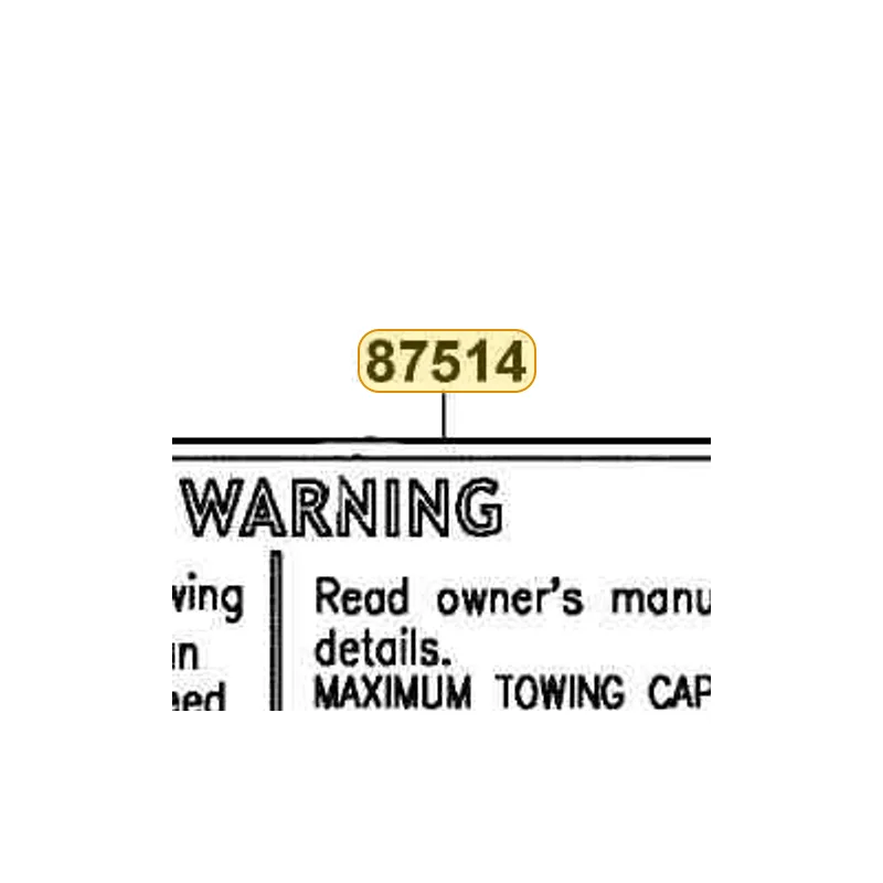 87514-LLB1-E00-T01 CAUTION MAXIMUM CAPACITY — diagram cutout