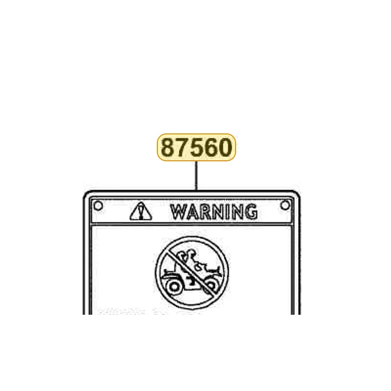 87560-LLB1-E00-T01 MARK DRIVE CAUTION — diagram cutout