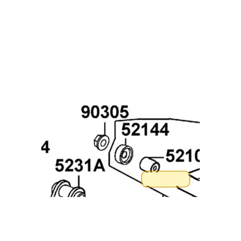 5231A-LBA7-900 LINK ASSY RR CUSHION — diagram cutout