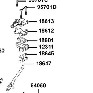 12311-KBE2-900 BODY REED VALVE — diagram cutout