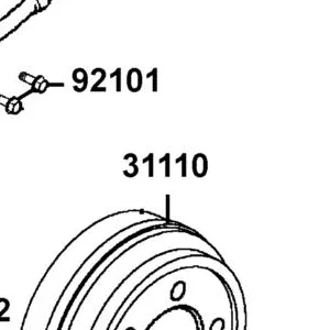 31110-ADA1-E00 FLYWHEEL COMP (D406) — diagram cutout