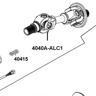 4040A-ALC1-E00 YOKE DRIVE FRONT ASSEMBLY — diagram cutout