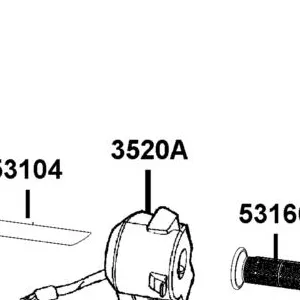 3520A-AGA7-E00 SW ASS'Y LH HANDLE COMP — diagram cutout