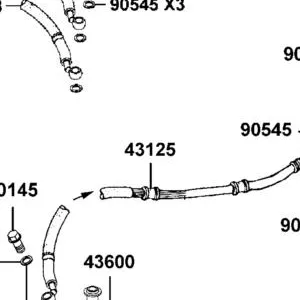 43125-AAJ5-E00 HOSE ASSY， BRAKE (FOOT TO PGV) — diagram cutout