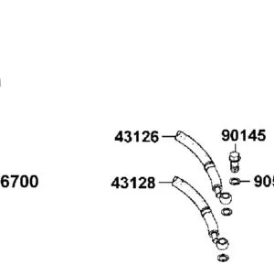 43126-AEC8-E00 HOSE ASSY??? RR BRAKE R — diagram cutout