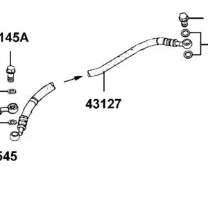 43127-AEC8-E00 HOSE ASSY??? RR BEAKE (FOOT TO PGV) — diagram cutout