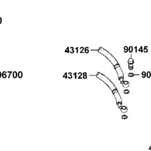 43128-AEC8-E00 HOSE ASSY??? RR BRAKE L — diagram cutout