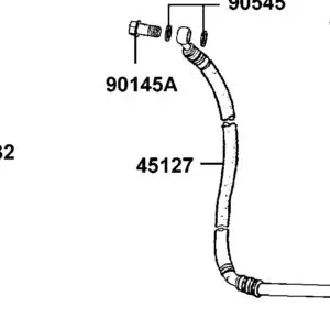 45127-AEC8-E00 HOSE ASSY RR BRAKE — diagram cutout