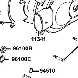 11341-LCA4-E00-N8A COVER L (Bright Silver) — diagram cutout