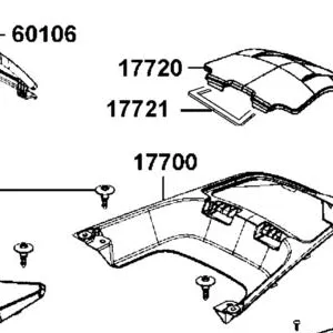 17700-AGA8-E00-N1R PANEL STORAGE BOX (Black) — diagram cutout