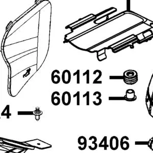 60112-PWB1-900 GROMMET — diagram cutout