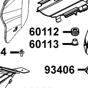 60113-PWB1-900 SPACER STELL — diagram cutout
