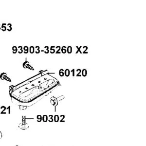 60120-ALC1-E00-N1R GUIDE COVER CHANGE HANDLE (Black) — diagram cutout