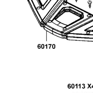 60170-AGA8-E01-N1R PANEL.FRONT RACK (Black) — diagram cutout