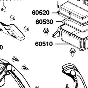 60510-AGA8-E00-N1R LOWER COVER.STORAGE BOX (Black) — diagram cutout