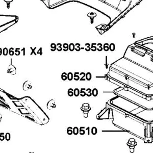 60520-AGA8-E00-N1R TOP COVER.STORAGE BOX (Black) — diagram cutout