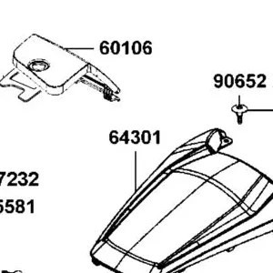64301-AGA8-E00-N1R PANEL FRONT (Black) — diagram cutout