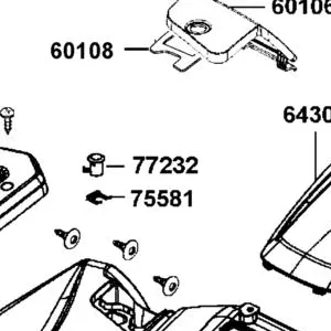 77232-AGA7-305 LOCK ASS'Y INNER BOX — diagram cutout