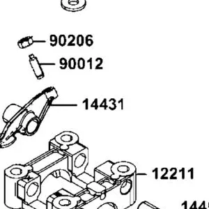 14431-LCA4-E00 ARM VALVE ROCKER — diagram cutout