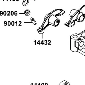 14432-LCA4-E00 ARM EX VALVE ROCKER — diagram cutout