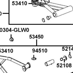 53450-AGA8-E00-MAS A-ARM ASSY .FR LOWER RH — diagram cutout