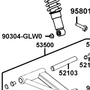 53500-ALC1-E01-MAS A-ARM ASSY FRONT UPPER L — diagram cutout