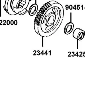 23441-LCA4-E00 GEAR FORWARD — diagram cutout