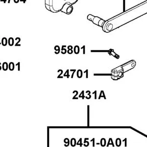 24701-LCA4-E00 GEAR CHANGE HANDLE — diagram cutout