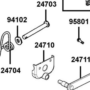 24710-LCA4-E00 STAY CHANGE HANDLE ASSY — diagram cutout