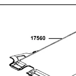 17560-AGA8-E00-N1R SHIELD.HEAT (Black) — diagram cutout