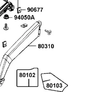 80310-AGA8-E00-N1R REAR MUDGUARD.LH SIDE (Black) — diagram cutout
