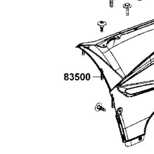 83500-AGA8-E00-N1R PANEL RH SIDE (Black) — diagram cutout