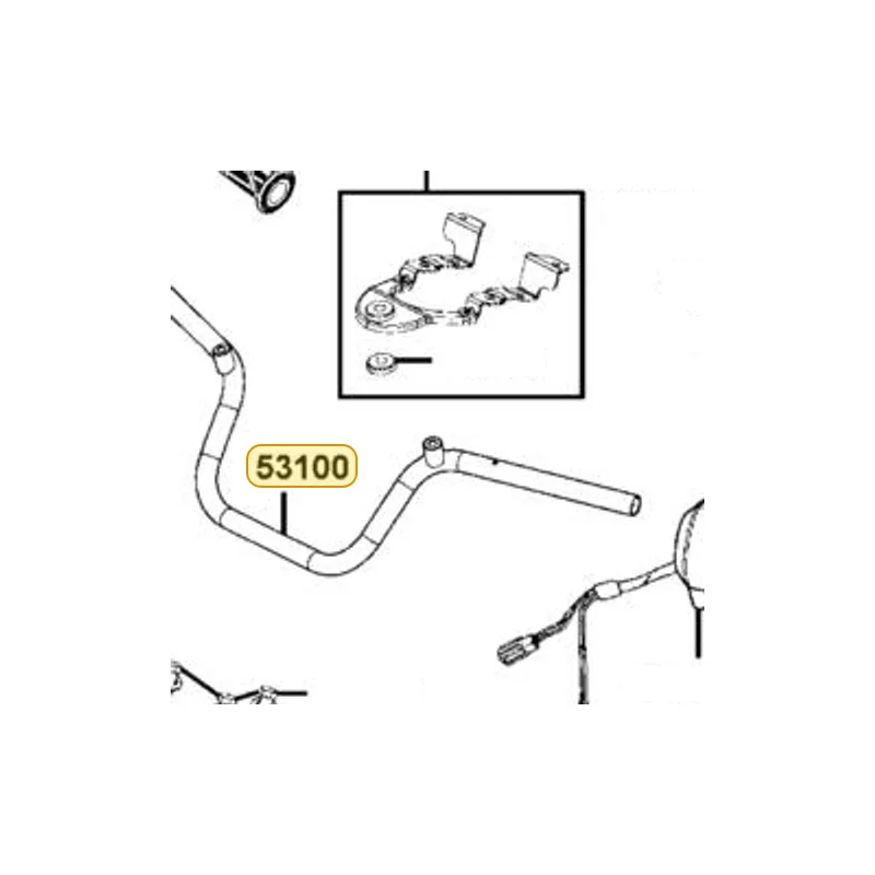 53100-LCA4-900 HANDLE PIPE STEERING — diagram cutout