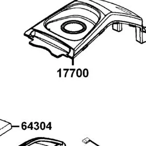 17700-LCA4-E00-N1R COVER TANK (Black) — diagram cutout