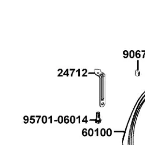 24712-LCA4-E00 STAY GUIDE COVER — diagram cutout