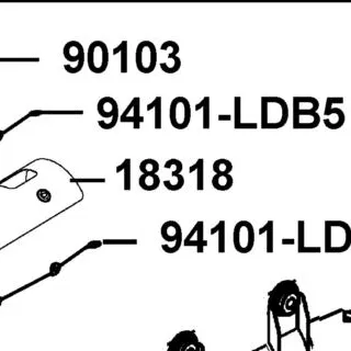 18318-ALC1-E00 PROTECTOR MUFFLER — diagram cutout