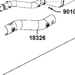 18326-AGA7-E00 PROTECTOR D，COMP. MUFFLER — diagram cutout