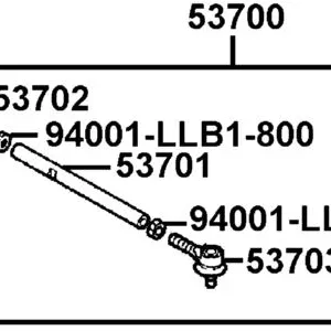 53701-LCA4-E00 ROD TIE — diagram cutout