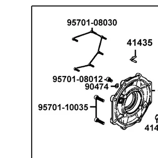 95701-08012-08 BOLT FLANGE 8*12 — diagram cutout