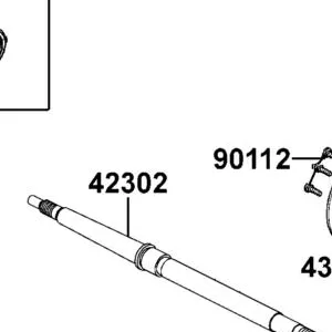 42302-LCA4-E00 SHAFT RR WHEEL — diagram cutout