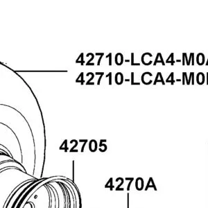 42710-LCA4-M0A TIRE ASSY RR AT22*10-10 4P TL PATHFINDER/KEND — diagram cutout