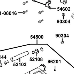 54500-AEC8-E00-MAS CONTROL ARM,LH UPPER ASSY — diagram cutout