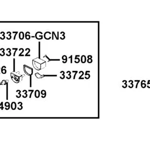 33725-KHB4-E00 LENS LICENSE — diagram cutout