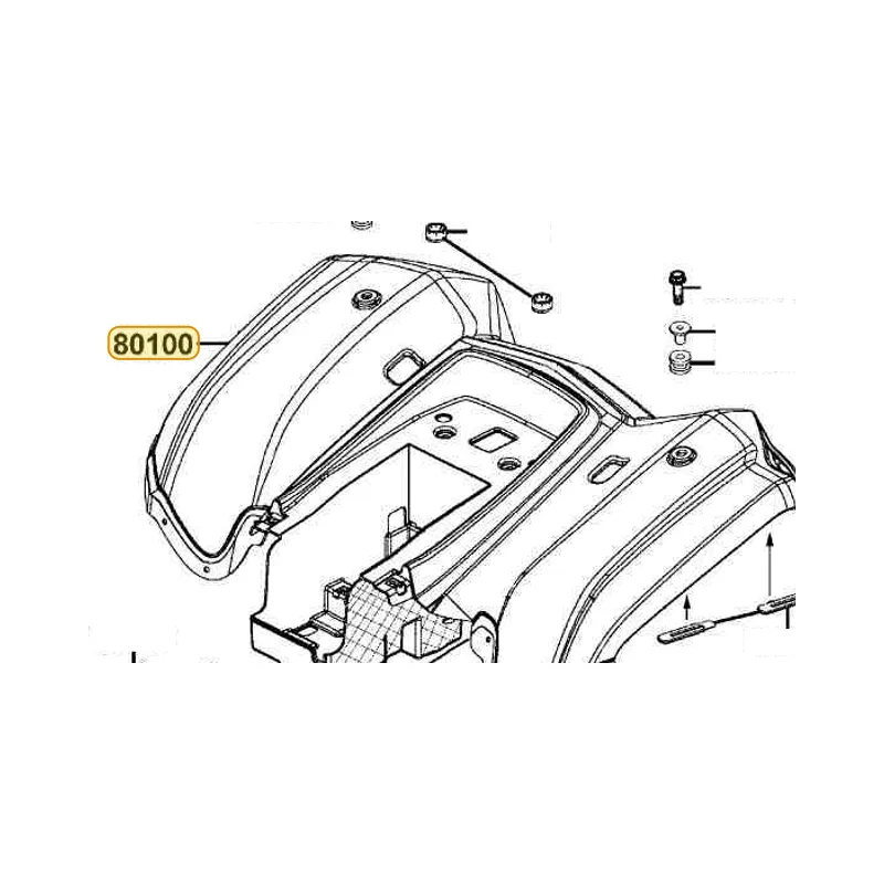 80100-LCA4-E00-C3R FENDER RR — diagram cutout